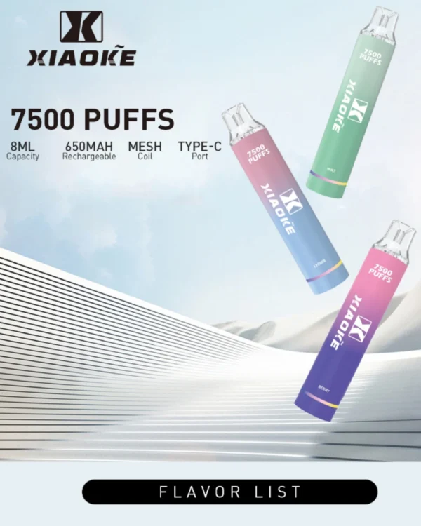 梟客7500口拋棄式-大容量-多款水果香味-口感香濃