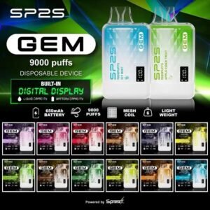SP2S思博瑞-GEM 9000口拋棄式-華麗外觀-香濃水果味