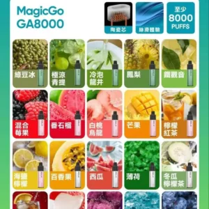 RELX悅刻-GA8000口拋棄式-口感醇厚-香濃水果味